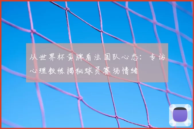 从世界杯黄牌看法国队心态：专访心理教练揭秘球员赛场情绪