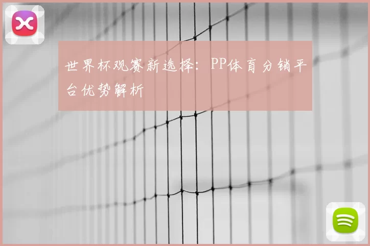 世界杯观赛新选择：PP体育分销平台优势解析