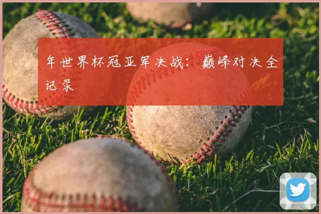 年世界杯冠亚军决战:巅峰对决全记录